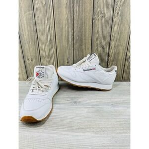 Reebok Classic  Athletic White Leather Shoes 059503 Men's Size: 6.5